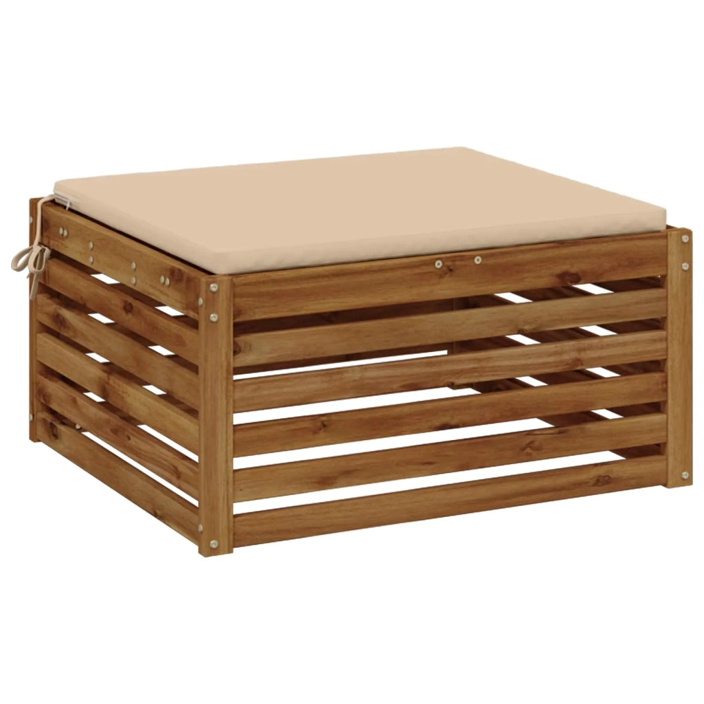 Cuscino per Sedia in Unico Pezzo SOEST 100% Poliestere Crema 944955