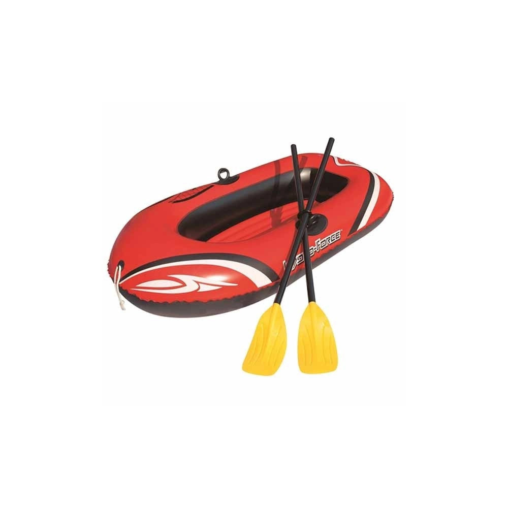 Trade Shop - Canotto Battello Gonfiabile Hydroforce Colore Rosso 153 X 97 Cm Con 2 Remi -