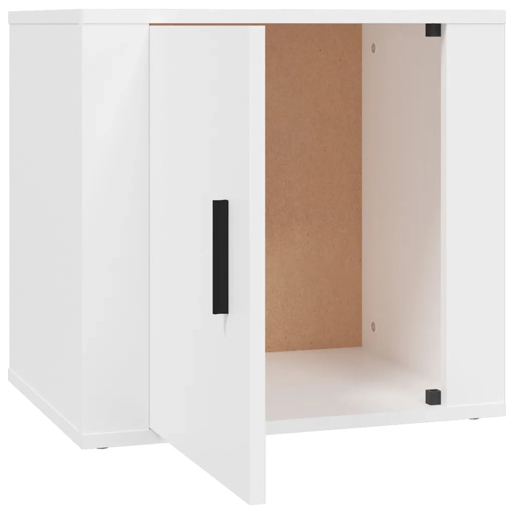 Set di 2 Comodini | Armadio da Notte | Mobiletto da notte Bianca 50x39x47 cm