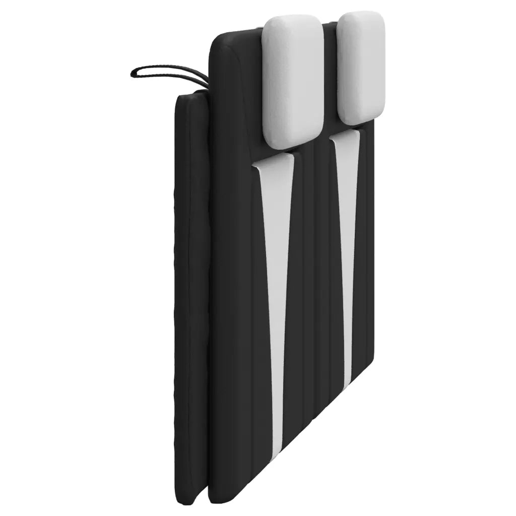 Cuscino Testiera Viana Nero e Bianco 152 cm in Similpelle 374823