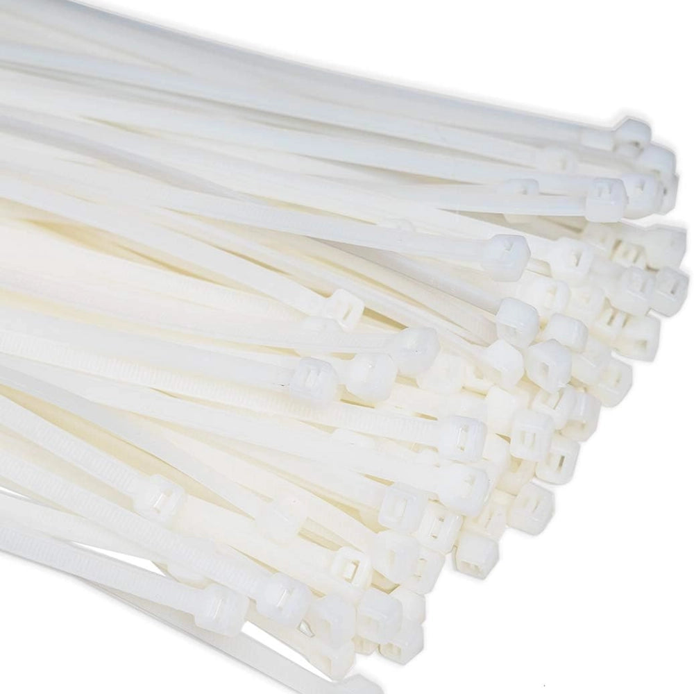 Raytech fascette per cablaggio in nylon autoestinguente confezione da 100 pezzi *** colore bianco, dimensioni 4,8 x 2...