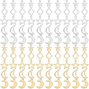 Set di 100 Forchette in Acciaio Inossidabile con Disegno Stella e Luna
