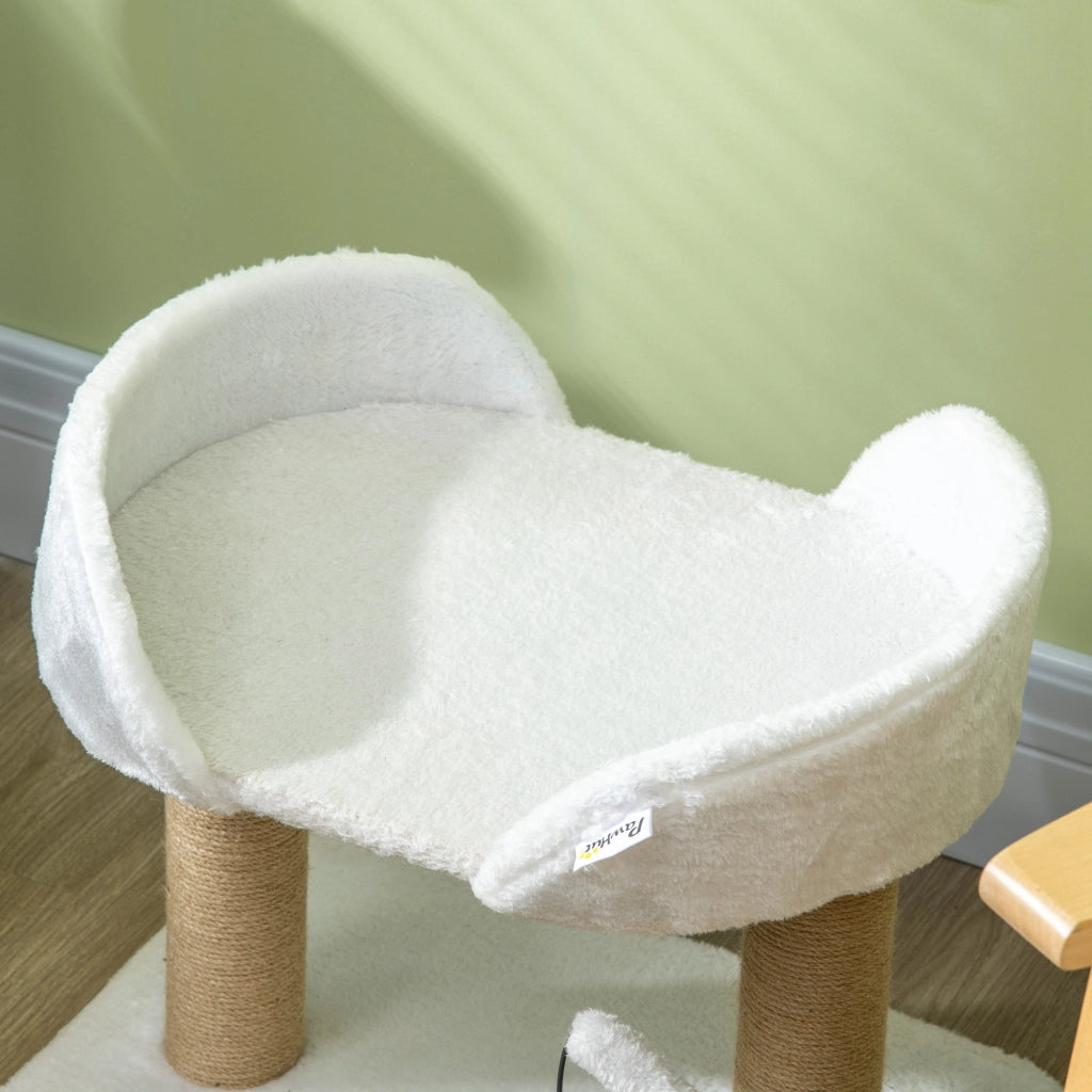 Tiragraffi per gatti con gioco ¨C Minimal ¨C 48x38x42 cm beige