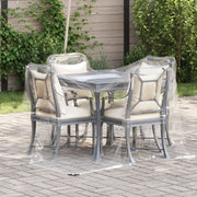 Telone trasparente con occhielli 2x2 m PVC 4018591