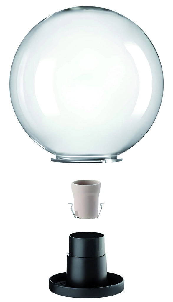 LAMPADA DIFFUSORE GLOBO Ø cm. 30 con base col. Trasparente 2.00 pz