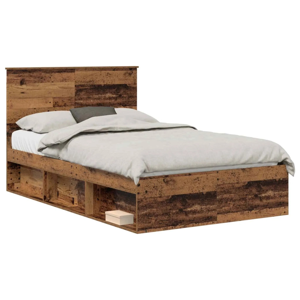 Struttura del letto Legno vecchio 120 x 190 cm Pino massello 3411044
