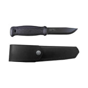 Morakniv 13100 Garberg Coltello da caccia Lama in acciaio al carbonio C100 con rivestimento DLC Full tang Fodero in pelle colore Nero