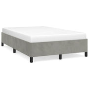 Letto matrimoniale | Letto per adulti | Giroletto senza Materasso Grigio Chiaro 120x200 cm Velluto