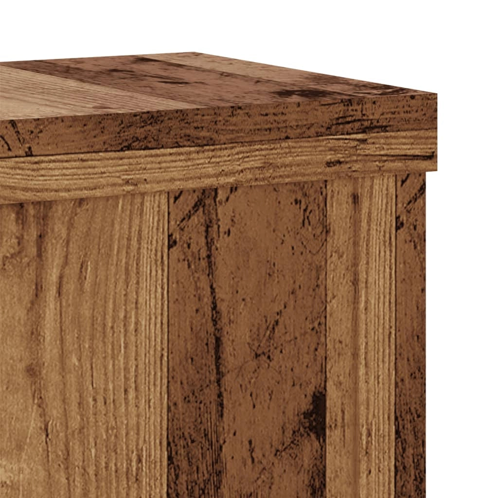 Portavasi mobili per fiori set da 2 legno di recupero legno ingegnerizzato marrone 02_0045369