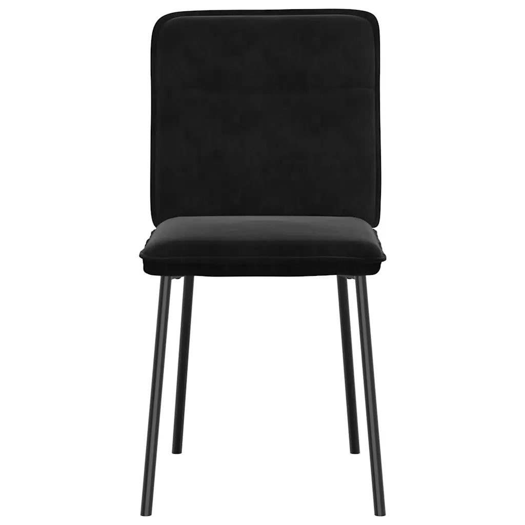 Sedie da Pranzo 2 pz Nere in Velluto 4101215