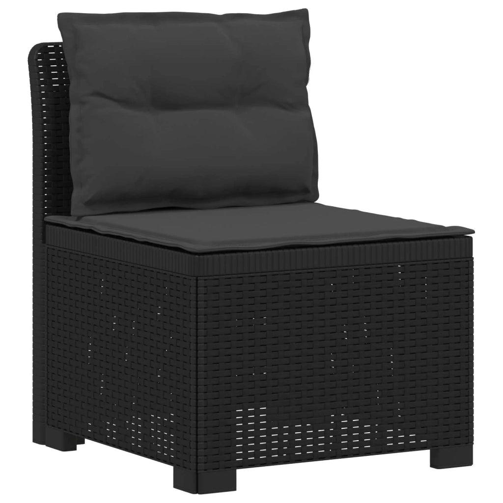 Divano da esterno-Divano da Giardino 3 posti con cuscini in look rattan PP 630700