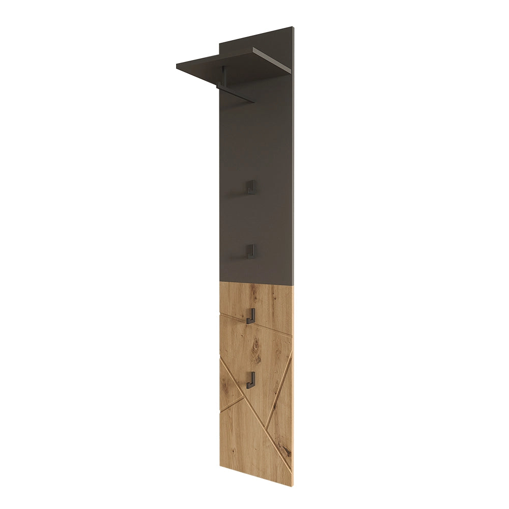 Vicco Appendiabiti da parete Antracite/Artisan 31 x 160 cm