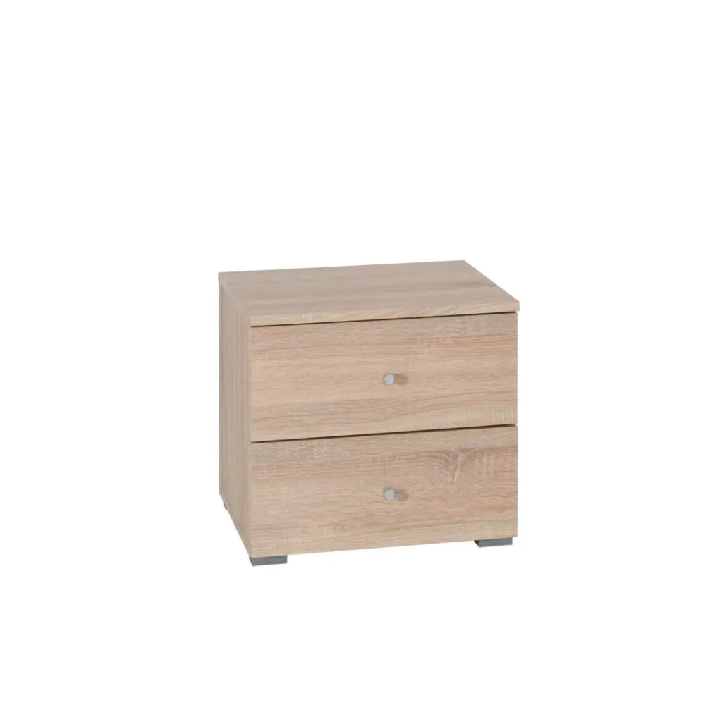 Set di due comodini MAXIM colore quercia