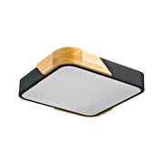 Plafoniera Italux Santer quadrata legno LED 24W 3000K