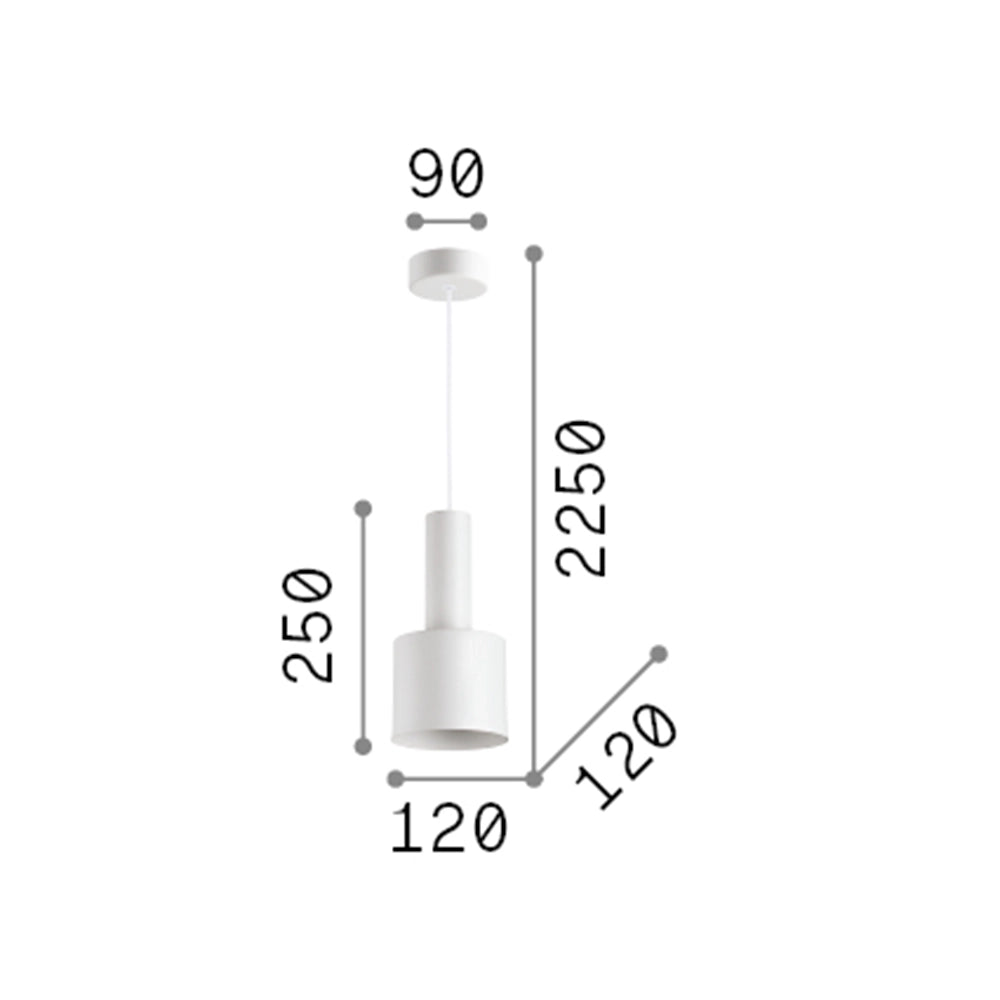 Sospensione Moderna Holly Metallo Ottone 1 Luce E27