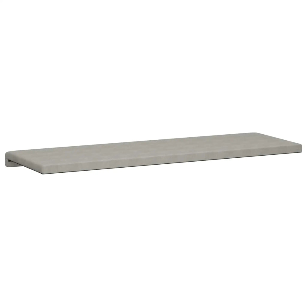 Cuscino per panchina Microfibra Grigio Chiaro Profondità 35 cm 42043361