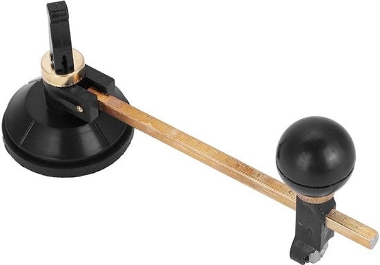 Circolatrice per vetro professionale - taglia zucca - regolabile - maniglia rotonda - materiale di alta qualità - shockresistente - taglia vetro