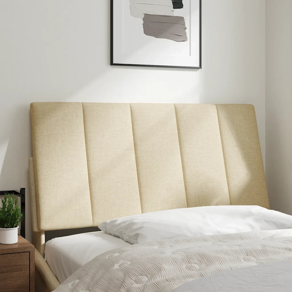 Cuscino Testiera Hanko Crema 100 cm in Tessuto 4019154