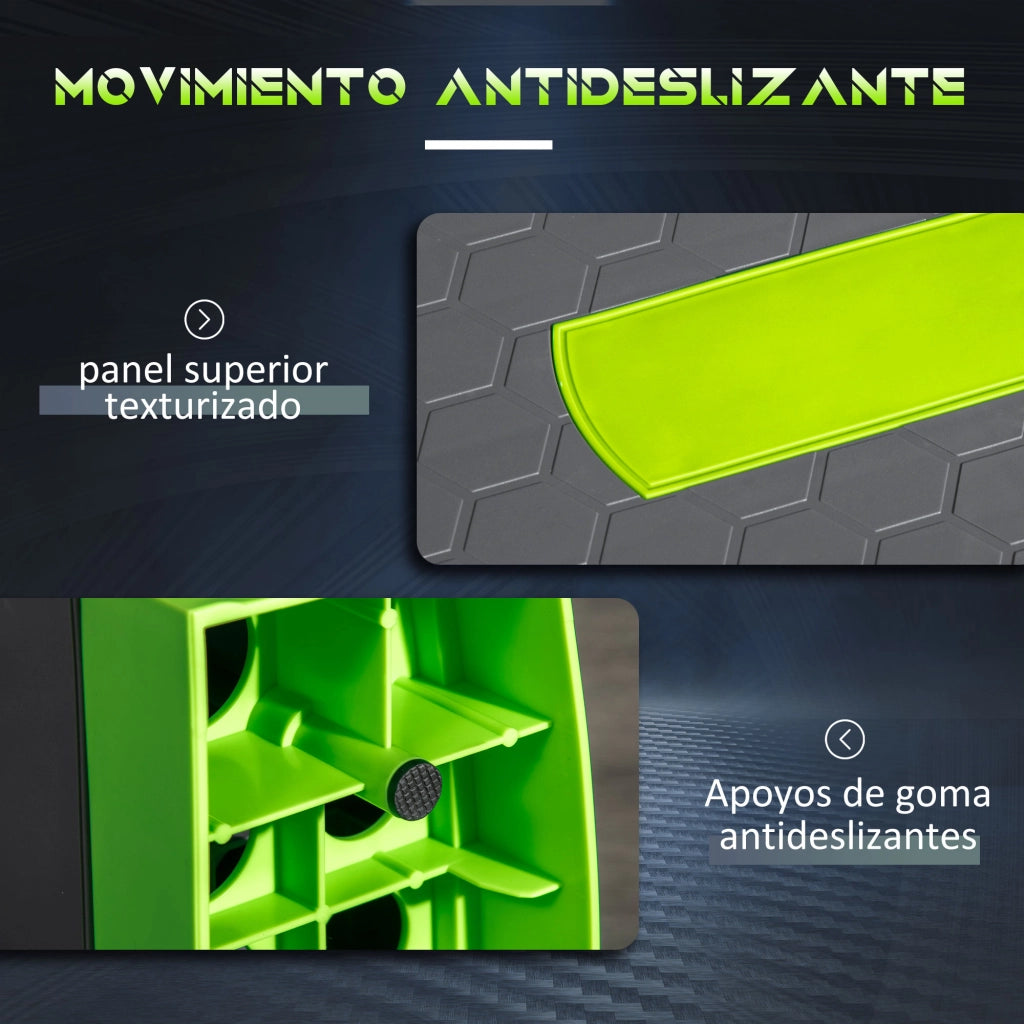 Plataforma Step ¨C Minimal ¨C Grigio e Verde 78x28x20 cm