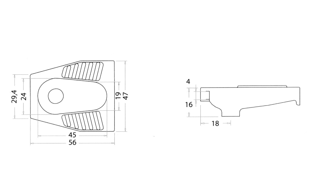 Vaso alla turca LINPH in porcellana bianco