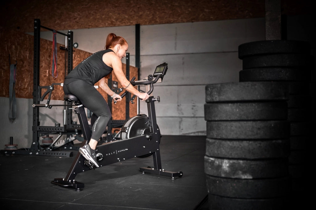 Air fitness bike - Half Human - Modello AIR BIKE - Casa/Appartamento - Schermo LCD con 7 programmi