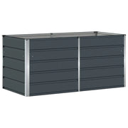 Fioriera | Cassetta per fiori | Vaso Antracite 160 x 80 x 75 cm Acciaio