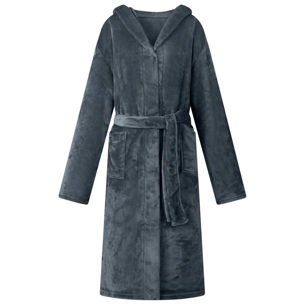 Accappatoio con Cappuccio Blu navy m Flanella 42017238