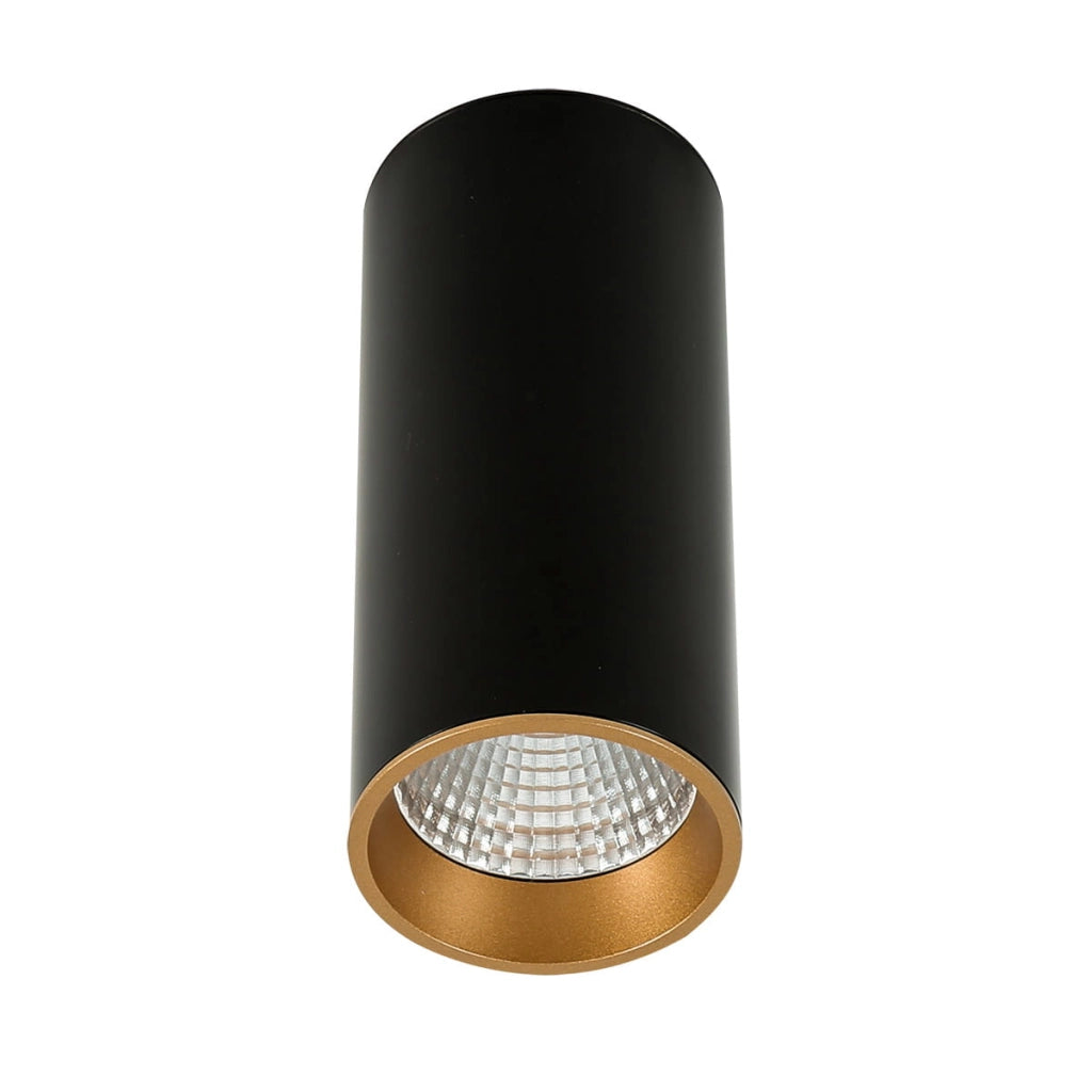 Faretto da soffitto Italux Moldes 12W nero/oro 4000K