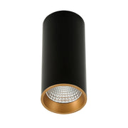 Faretto da soffitto Italux Moldes 12W nero/oro 4000K
