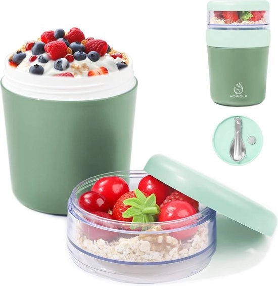 Ciotola per cereali e yogurt con funzione di portata facile
