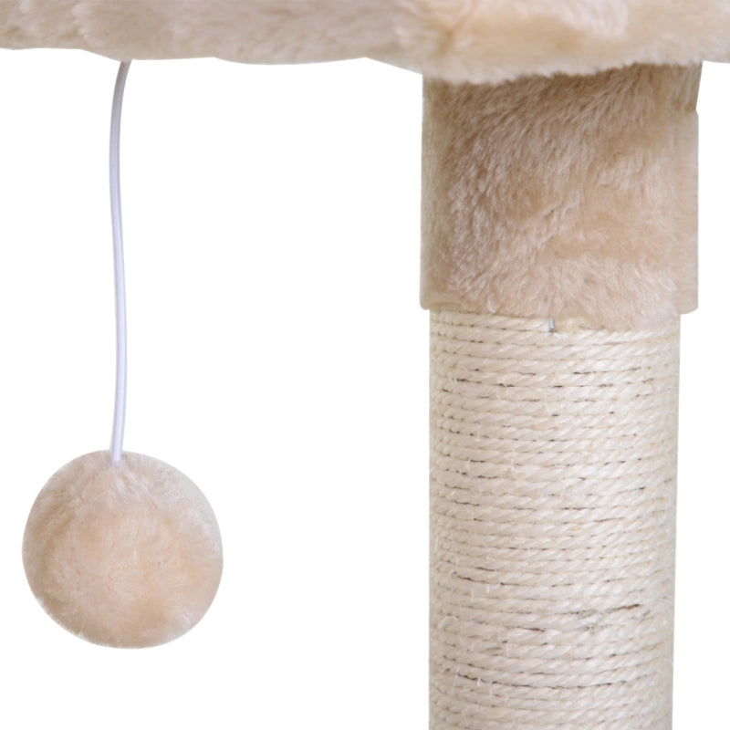 ALBERO RICREATIVO PER GATTI CON AMACA 50 x 36 x 70 cm BEIGE