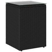 Tavolo laterale | Tavolino Nero polyrattan