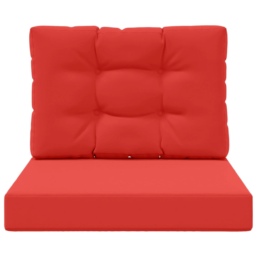 Cuscino per divano da esterno 2 pcs Rosso Poliestere 900733