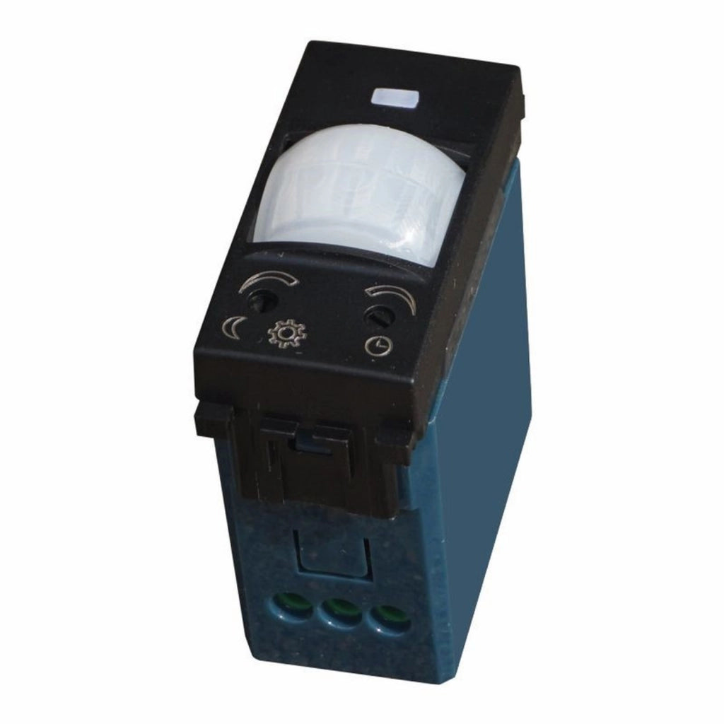 Serie Civile ETTROIT Nero Compatibile Con Vimar Arke (Sensore Movimento e Crepuscolare 1M)