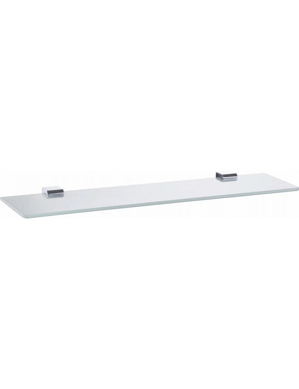 Mensola doccia NIL in vetro e ottone cromato 60 cm