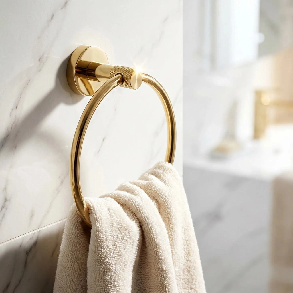 Portasciugamano Da Bagno Ring 6610 Modern Gold