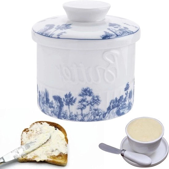 Vaso ceramico per burro - Vaso ceramico rotondo per burro