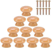 Pomelli in legno per maniglie 10 pezzi - Maniglie ergonomiche