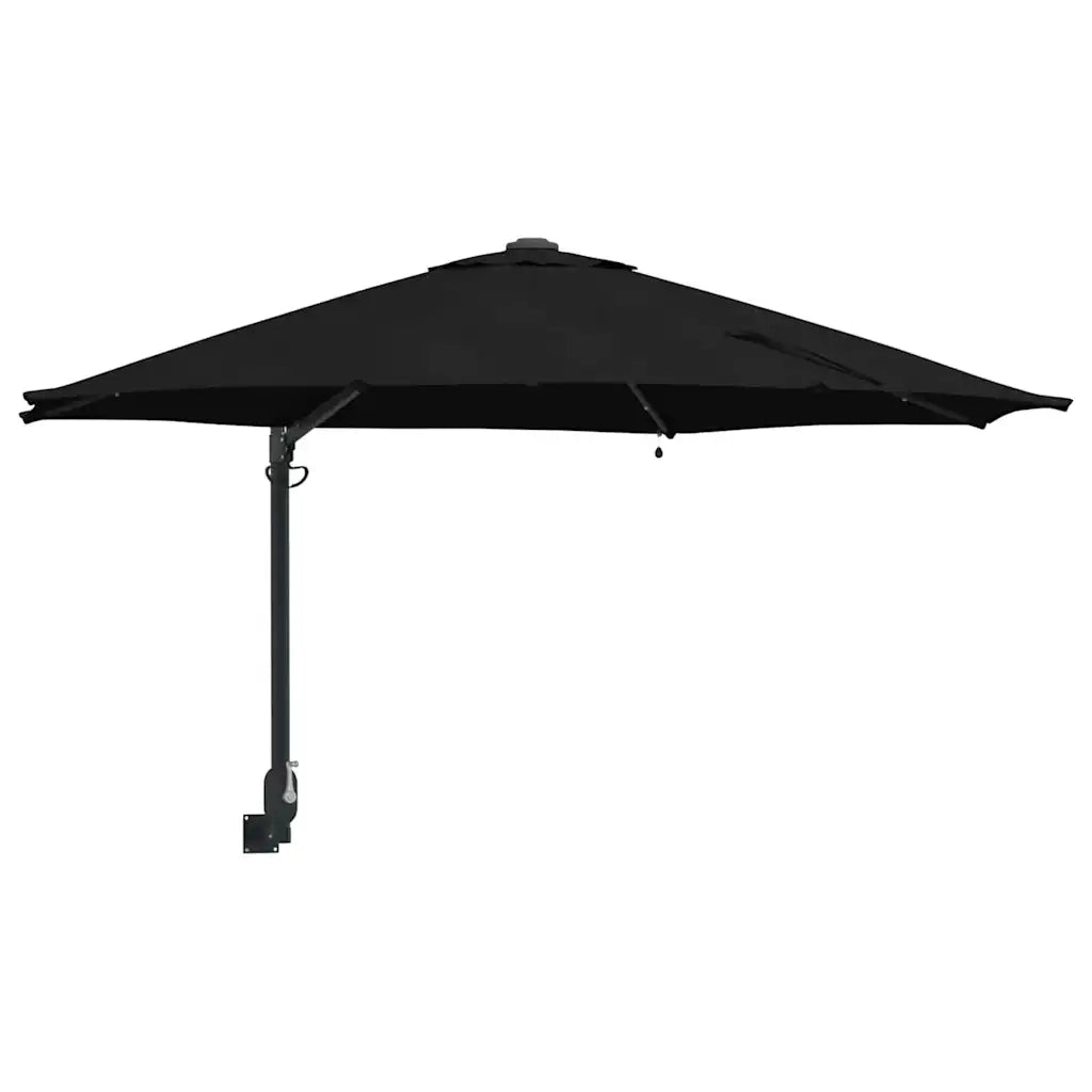 Ombrello da giardino Nero 248 x 248 x 148 cm 42003249