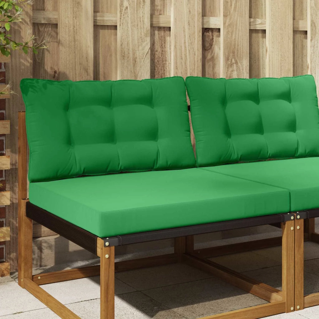 Cuscino per divano da esterno 2 pz | Cuscini per sedie Verde Poliestere