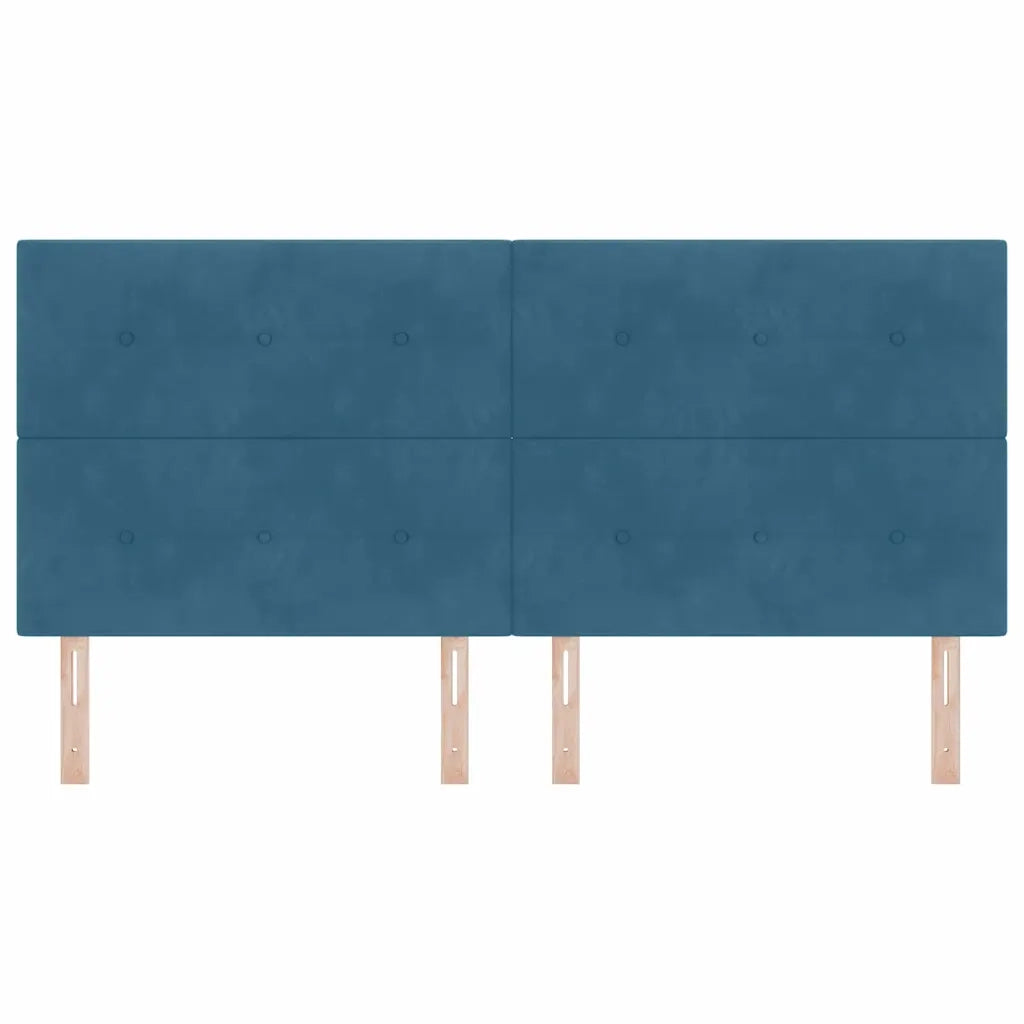 Testiera | Testata Blu Scuro 200 cm Velluto
