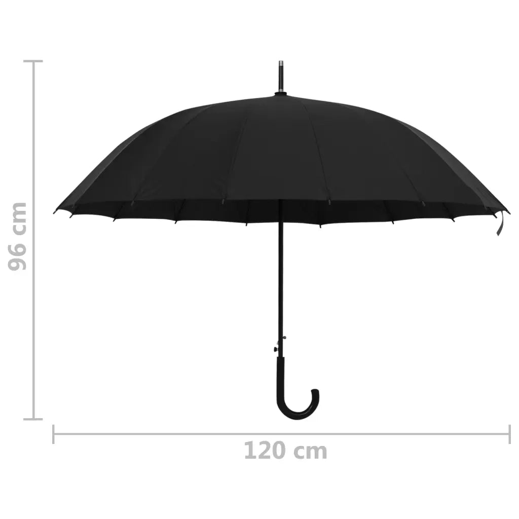 Ombrello Automatico Nero 120 cm 149139