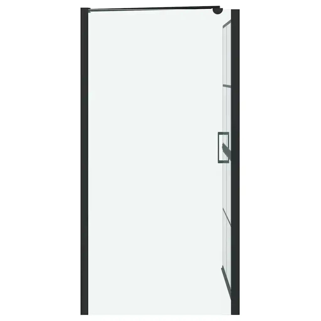 Schermo per Bagno e Doccia Nero e trasparente 80 x 68 x 128 cm 42018553