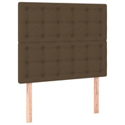 Testiera | Testata Marrone Scuro 100x5x118/128 cm Tessuto