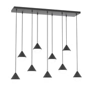 Lampada sospesa GIRO 9xG9 nero bianco Emibig