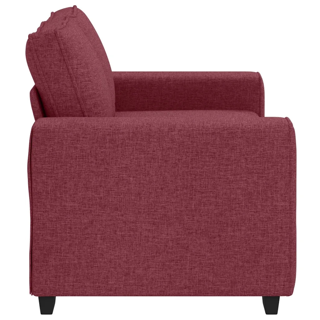 Divano a 2 Posti-Sofa 2 Posti Rosso Vino 120 cm in Tessuto 420159