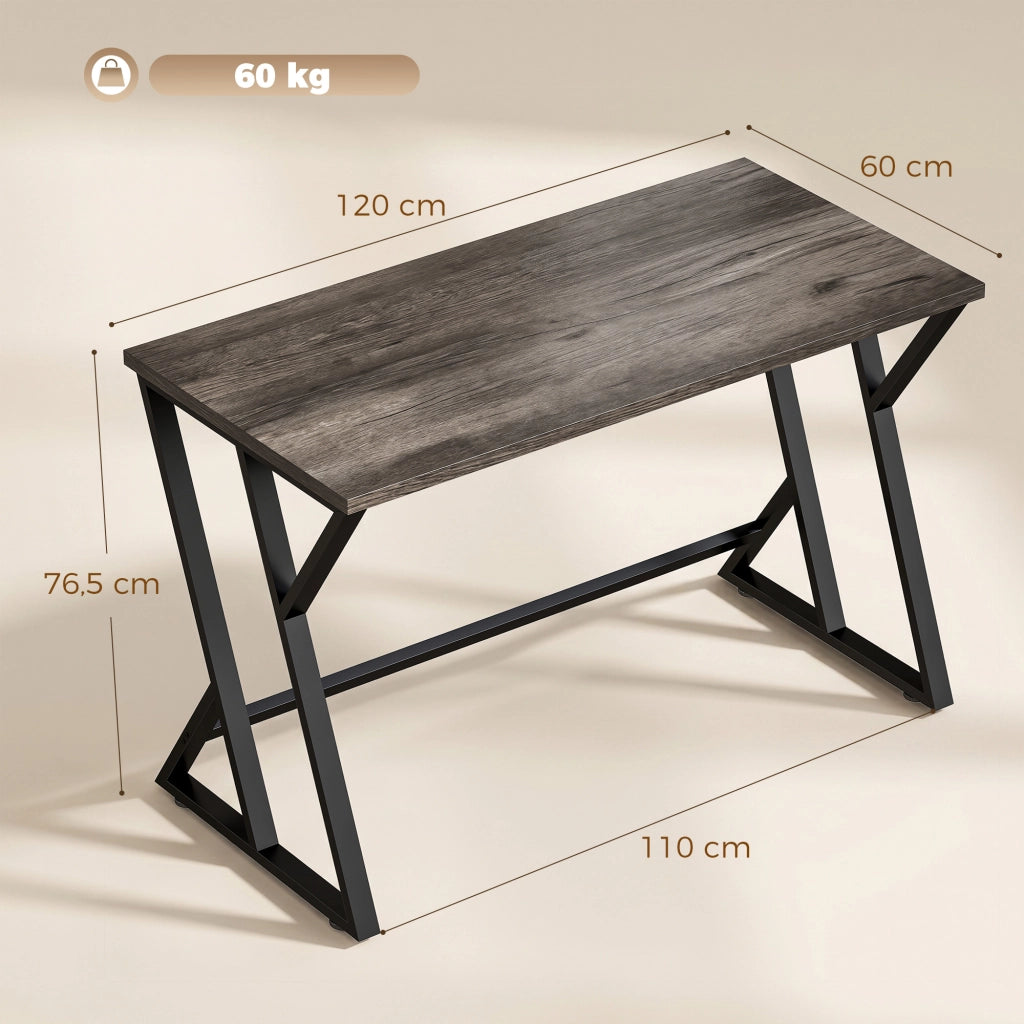 Scrivania computer con gambe in metallo ¨C Minimal ¨C Grigio 120x60cm