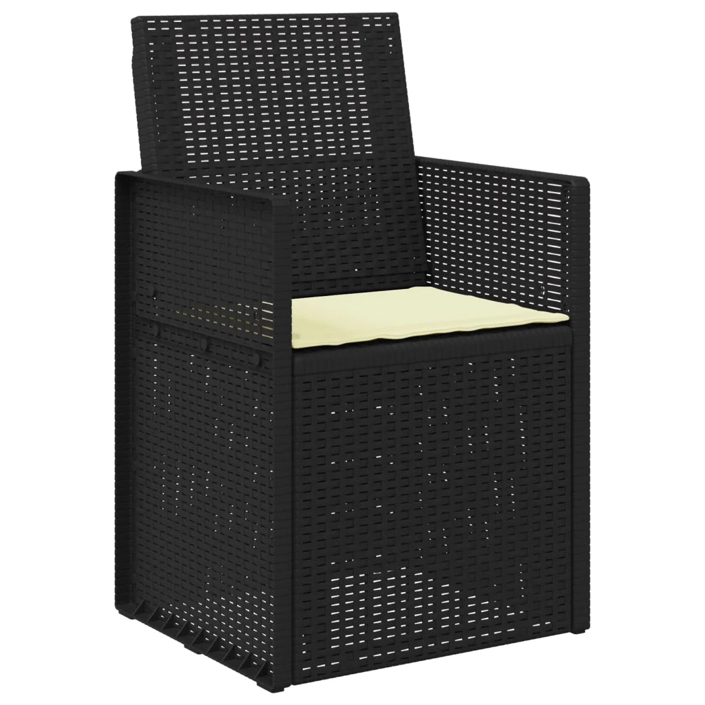 Sedie da pranzo da giardino 2 pcs Antracite e Crema PP 899981