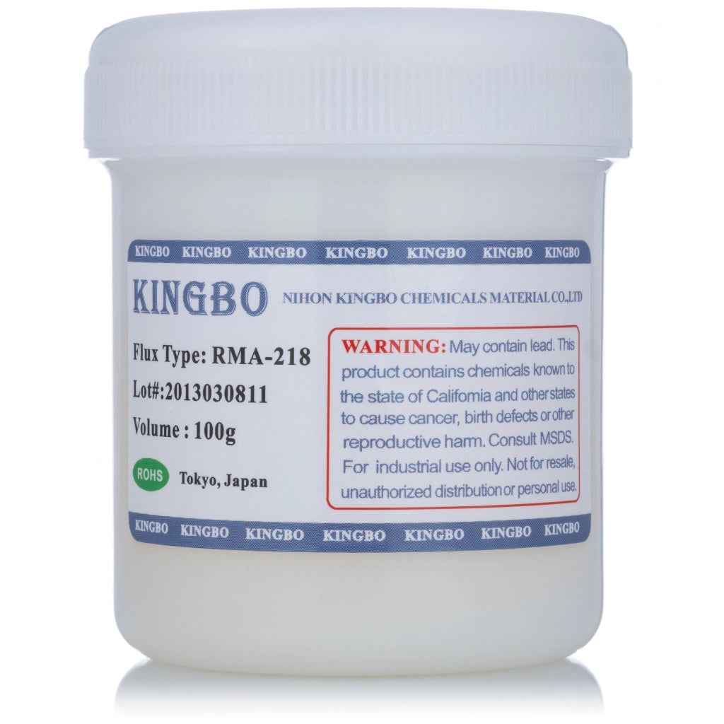Pasta Saldante Kingbo RMA-218 – Top Flux Professionale 100g | Per BGA SMD SMT Reballing | Certificazione RoHS