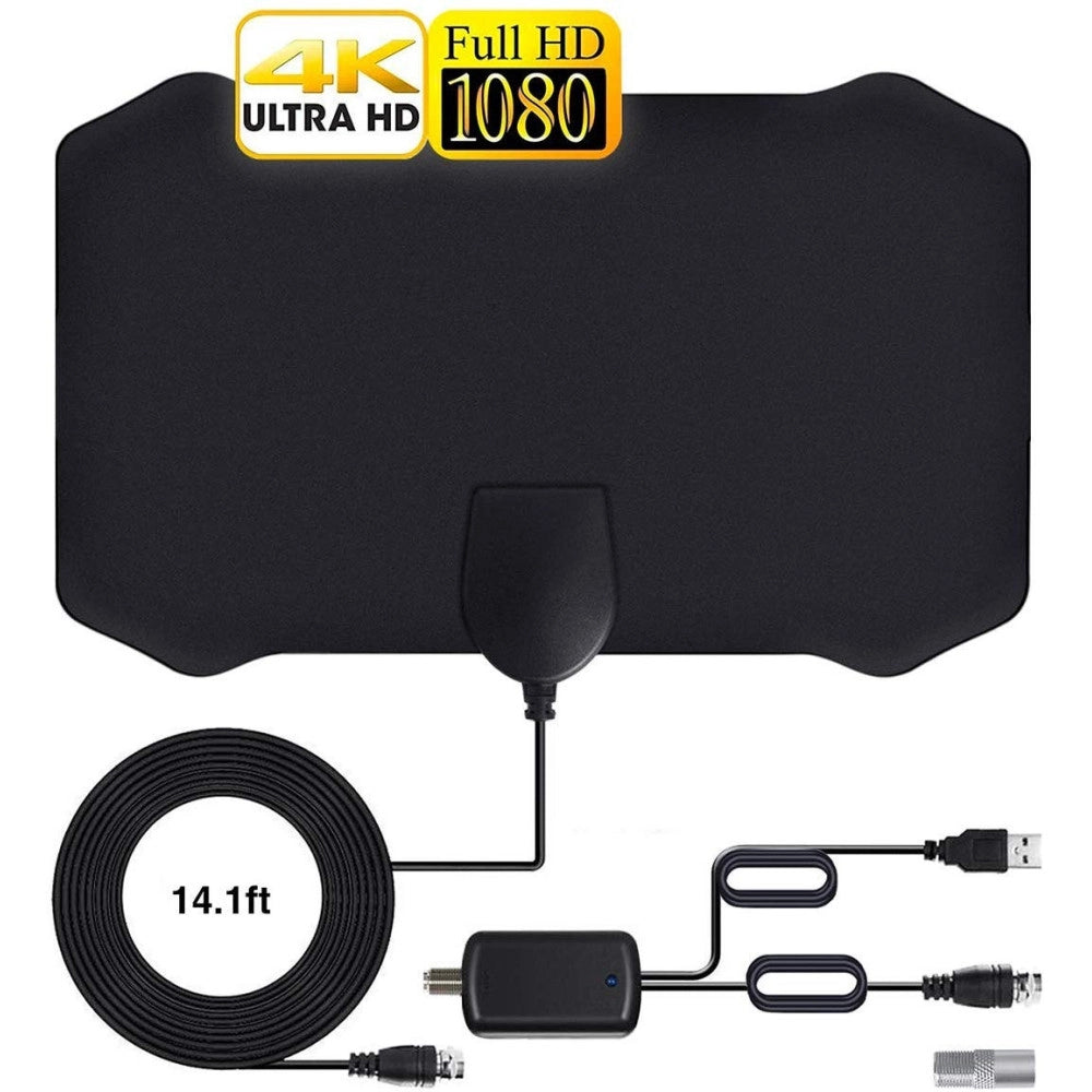 Trade Shop - Antenna Tv 50km Range Antenna Dvb-t 2 Hdtv Dtt Usb Interna Per Tv Digitale 1080p -